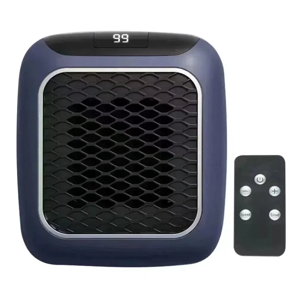 800W Mini Heater for Home Small Bathroom Heating Fans Wall Mounted PTC Ceramic Electric Heater with Remote Control Household